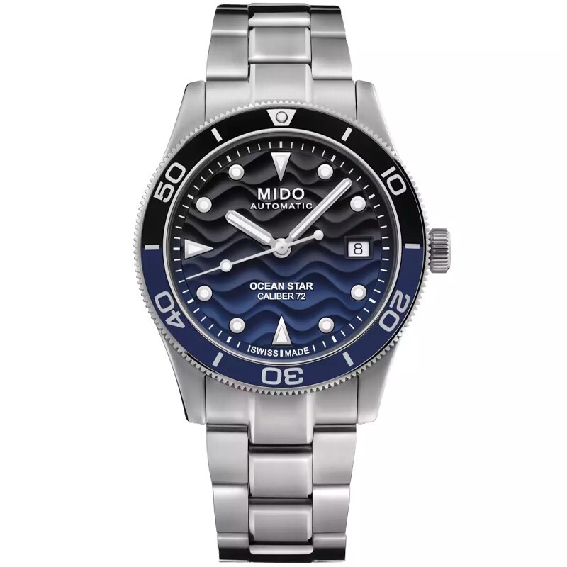 New Mido Ocean Star 39MM Blue Gradient Dial Men's Watch M026.907.11.041.00