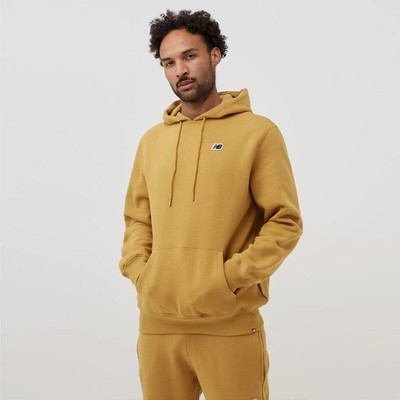

Толстовка с капюшоном с логотипом New Balance для мужчин золотой час, Бежевый
