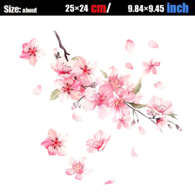 Cherry Blossom Vinyl Car Sticker Auto Flower Decal Windshield Window Bumper
