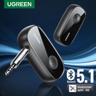 UGREEN Bluetooth 5.1 Receiver aptX HD 3.5mm AUX Wireless Adapter for Car Home TV