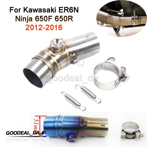 ぶーりん For Kawasaki ER6N Ninja 650F 650R Exhaust Pipe Mid Connector
