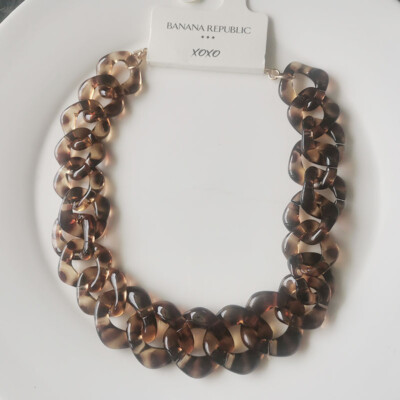 New 18'' Banana Republic Chain Collar Necklace Gift Fashion Women Party Jewelry