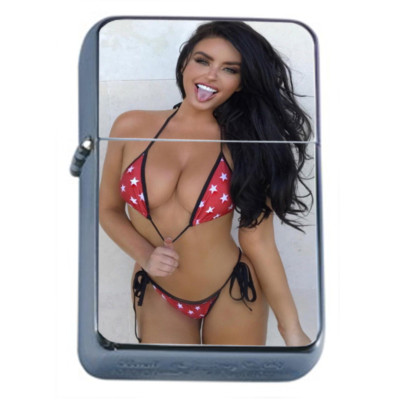 Finland Pin Up Girls D15 Flip Top Oil Lighter Wind Resistant 