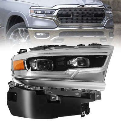 Passenger For 2019-2022 Dodge Ram 1500 Full LED Headlight Headlamp Assembly