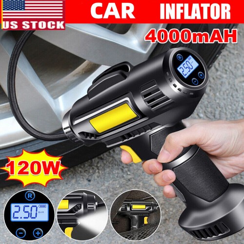 Cigarette Lighter Digital Tire Inflator Portable Air Pump Us