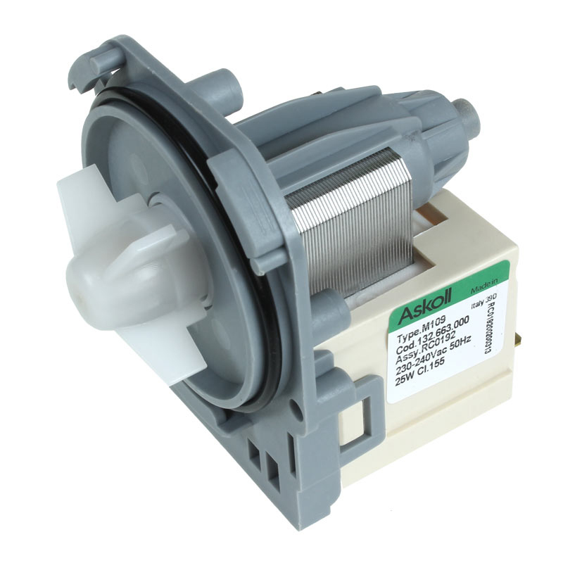 Genuine Zanussi Washing Machine Drain Pump Askoll M113 M109 1326630009 eBay