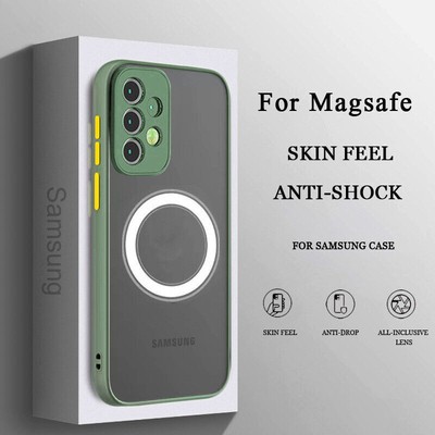 For Samsung Galaxy Note 20 S22 S20 Plus Ultra Case Magsafe Frosted Slim Cover