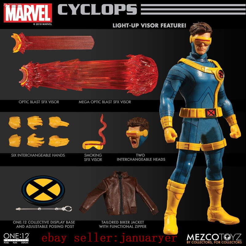 Perfect Mezco Toyz 1/12 X-Men Cyclops Action Figure Brand