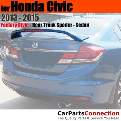 Painted Trunk Spoiler For 13-15 Honda Civic Si Sedan NH737M POLISHED MET METAL