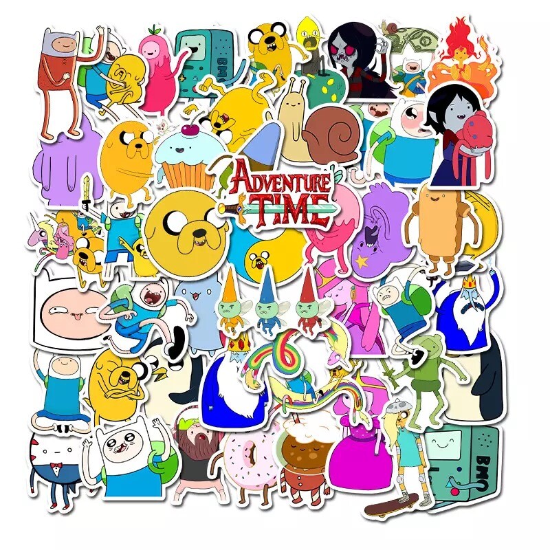 10pcs Adventure Time Stickers Jake Finn Marceline BMO Cute Buy 2 Get 1 Free