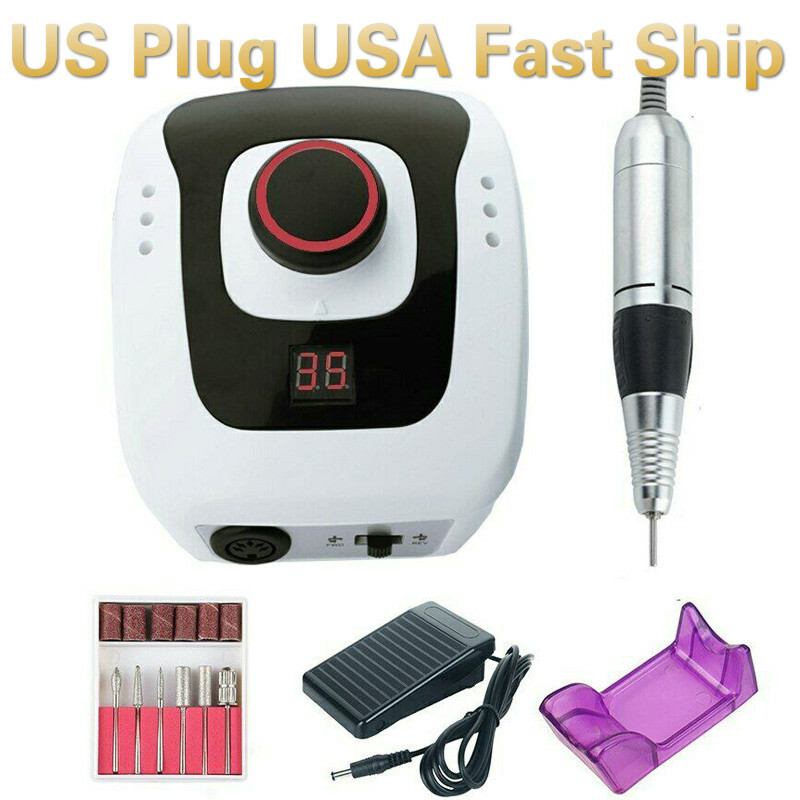 30W 35000RPM Electric Nail Drill Machine Manicure Gel Polish File Cuticle Remove