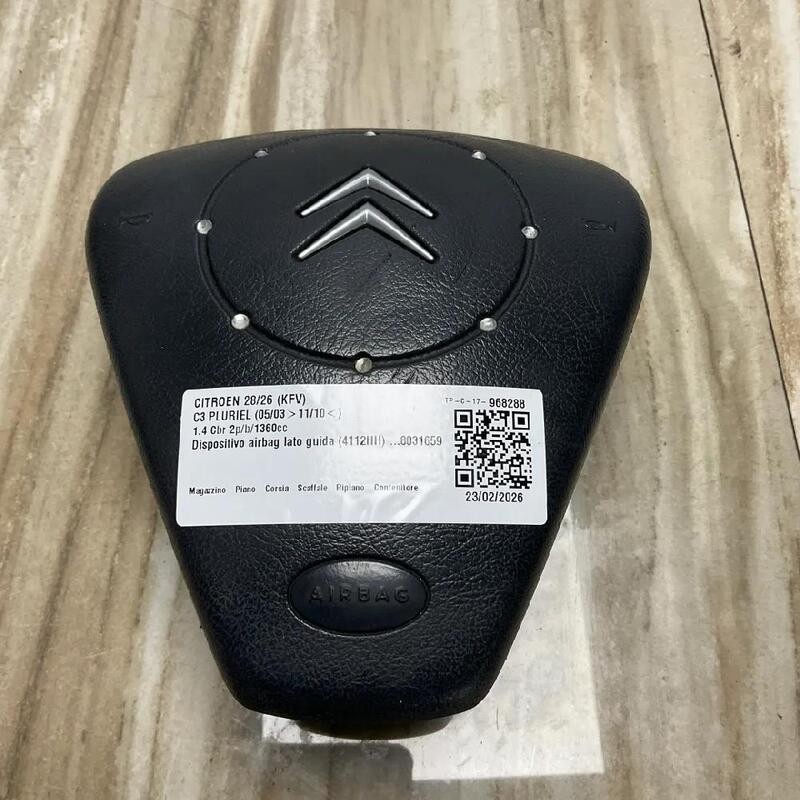 4112HH DISPOSITIVO AIRBAG LATO GUIDA CITROEN C3 PLURIEL (05/03>11/10<) 1.4 CBR