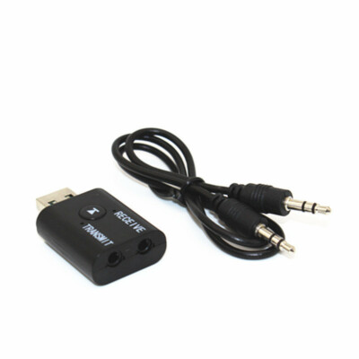 Wireless USB Bluetooth 5.0 Audio Transmitter Receiver Adapter 3.5mm For TV Car