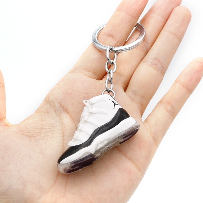 Sneakers Key Chain Pendant Model Exquisite Gift (Mini Air Jordans) AJ11 Concord