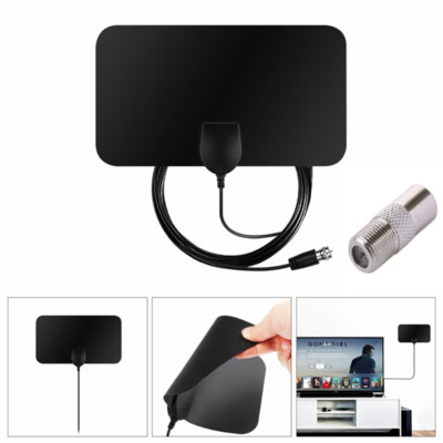 TV Antenna HDTV Flat HD Digital Indoor Amplified 50-Mile Range_z8