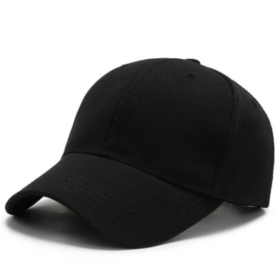 Cotton Plain Solid Baseball Cap Ball Dad Hat Washed Men Women Adjustable VC