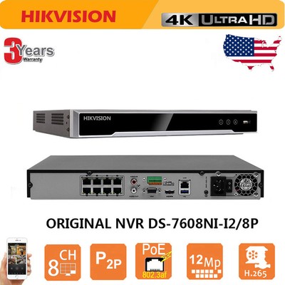 HIKVISION DS-7608NI-I2/8P NVR 4k対応 8ch