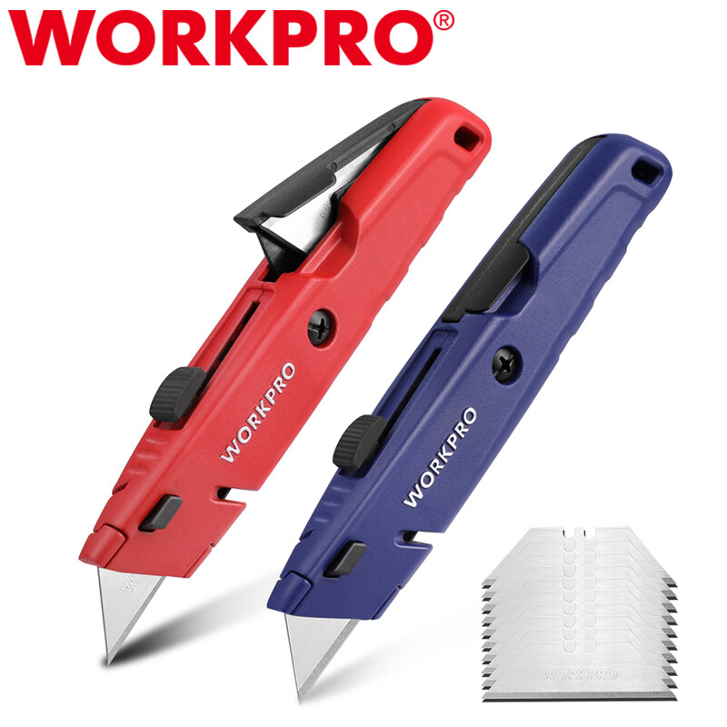 Quick Change Box Cutter W/ Extra Blade Storage
