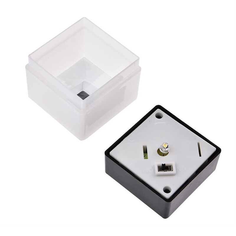 Solar Post Light 2x2" Waterproof LED Outdoor Garden Street Step Fence Cap Lamp