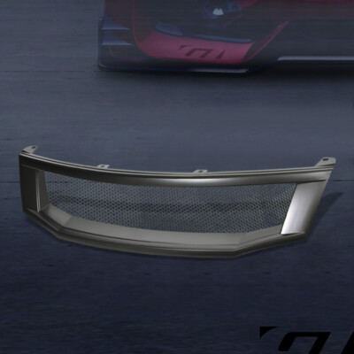 For 2008-2010 Accord 4 Door Matte Black Aluminum Mesh Front Bumper Grille Guard