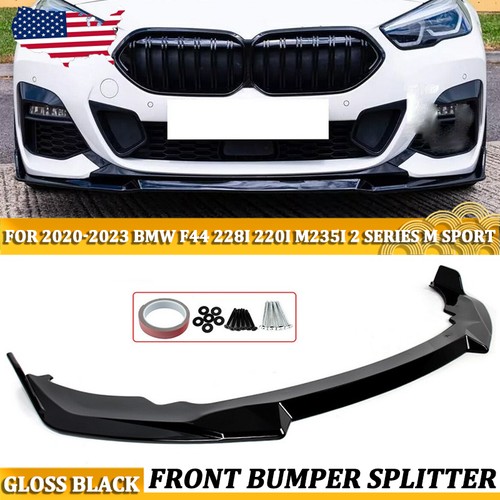 For 2020-2023 BMW F44 2 Series M Sport Glossy Black Front Bumper