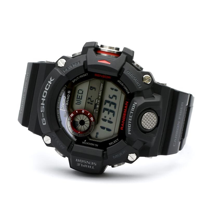 Pre-owned Casio G-shock Rangeman Gw-9400j-1jf Tough Solar Triple Sensor Ver.3 Watch