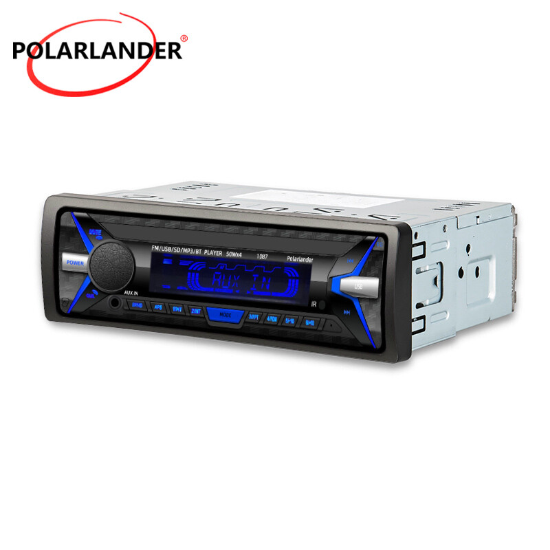 1 DIN Car Radio Detachable Stereo ​USB/AUX/RDS FM Bluetooth MP3 Player In-Dash