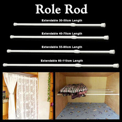 30-110cm Duschvorhangstangen Teleskopstange Verstellbare Curtain Rail Pole Rod