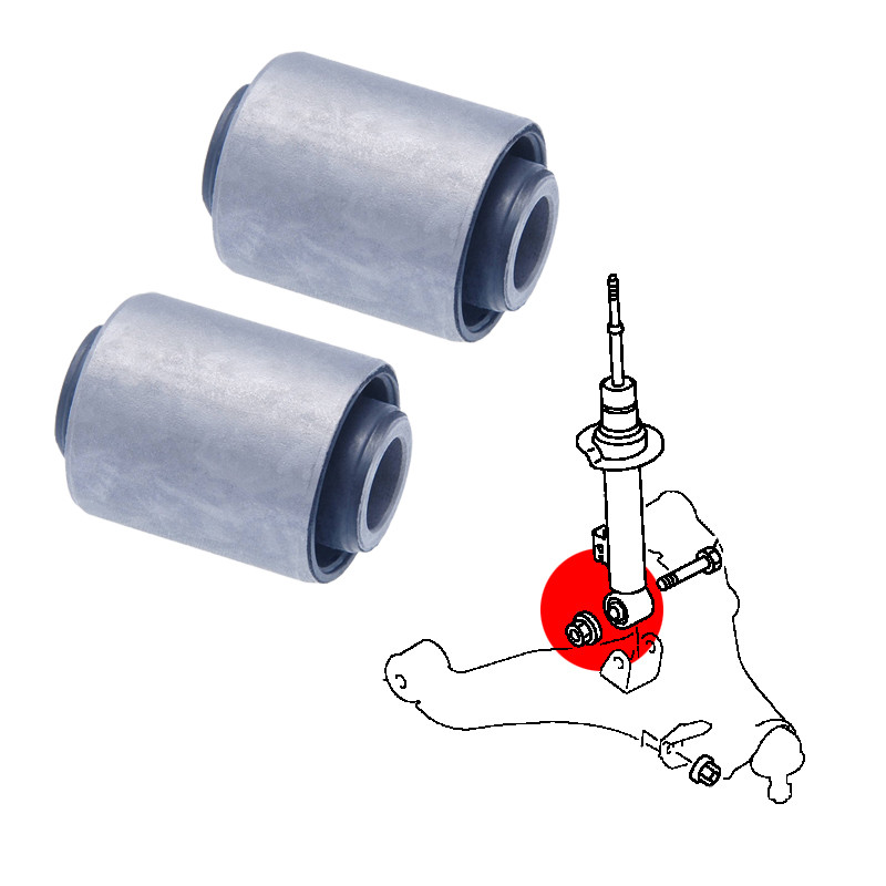 Silentblocs Des 2 Amortisseurs Avant, Pour L200 Ka4t/Kb4t/Kb9t, Pajero Iv