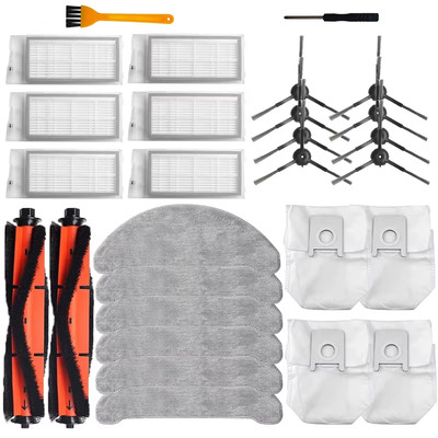 For Roidmi Eve plus SDJ01RM Robotic Vacuum Cleaner Spare Parts Mop Cloth Hepa Fi