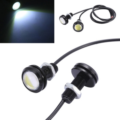 2X 18W Eagle Eye Lamp Daylight LED DRL Fog Daytime Running Car Light Tail~WR