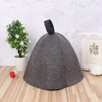 Wool Felt Sauna Hat Anti Heat Russian Banya Cap For Bath House Head Protection