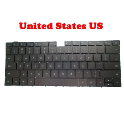 US Keyboard For Huawei MateBook D15 BOH-WAP9R BOH-WAP9AR BOHRK-WAP9AR Black