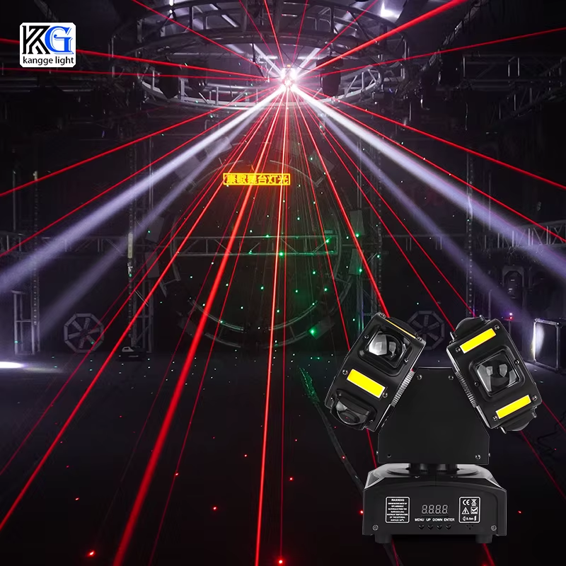 RGB Laser Moving Head Light Strobe Beam Laser Lights Rotating Stage Beam Laser E