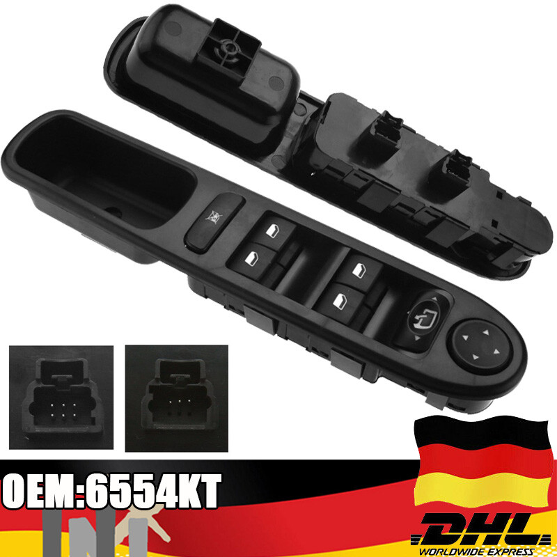 Fensterheber Schalter Für Peugeot 307 CC 3B Vorne Links 6554KT Schaltelement