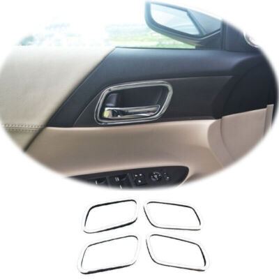 Fit For Honda Accord 9th 2014-2017 ABS Chrome Inner Door Handle Cover Trim 4PCS