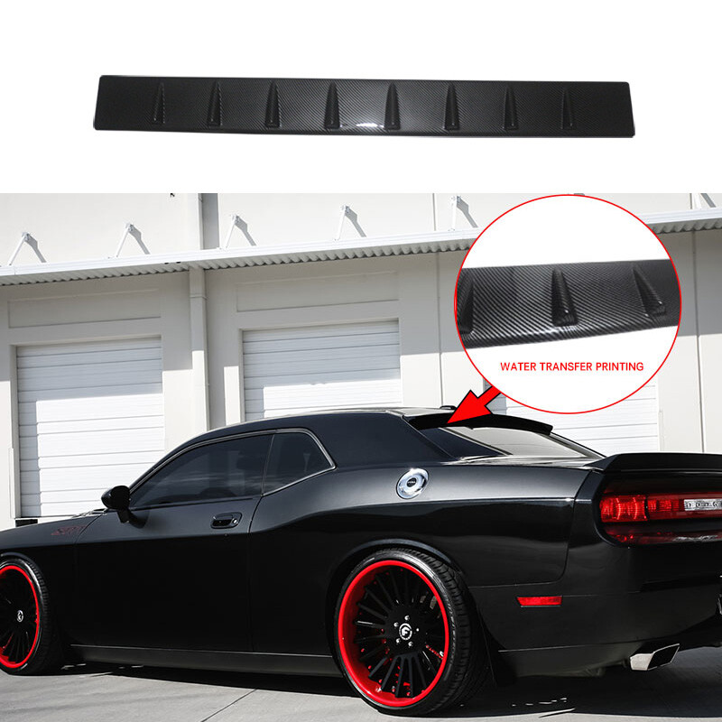 Roof Spoiler For 1120 Dodge Charger Rear Window Shark Fin Carbon Fiber