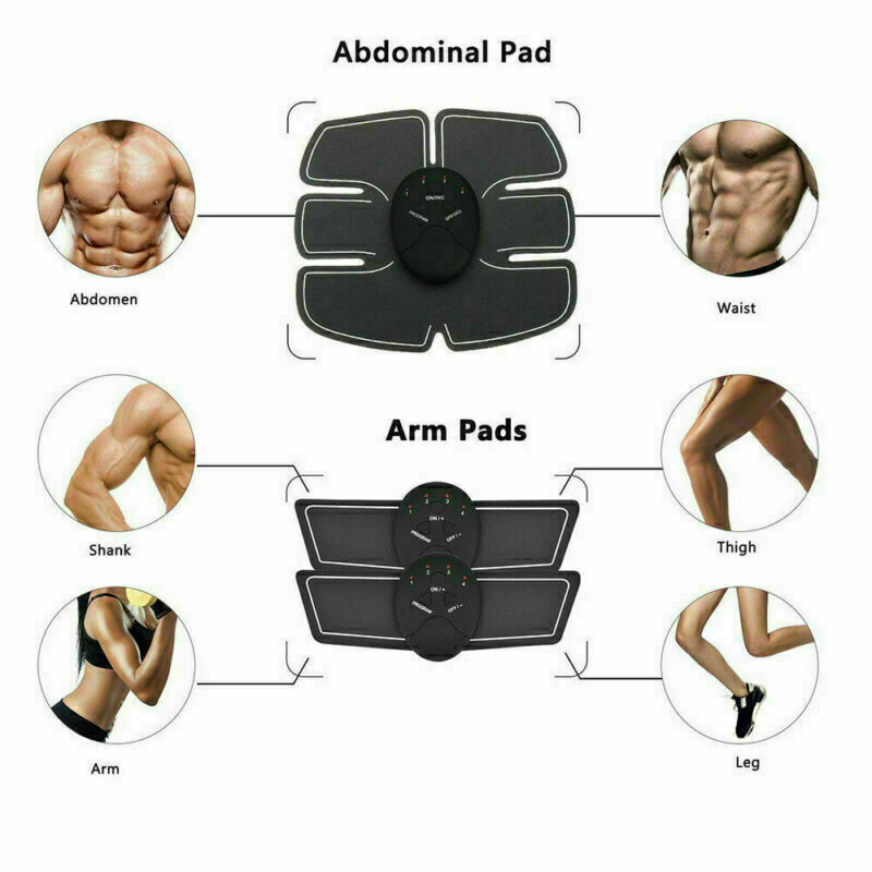 ABS Toning Belt Simulation Electric Muscle Toner Machine Fat Burner Belly Shaper