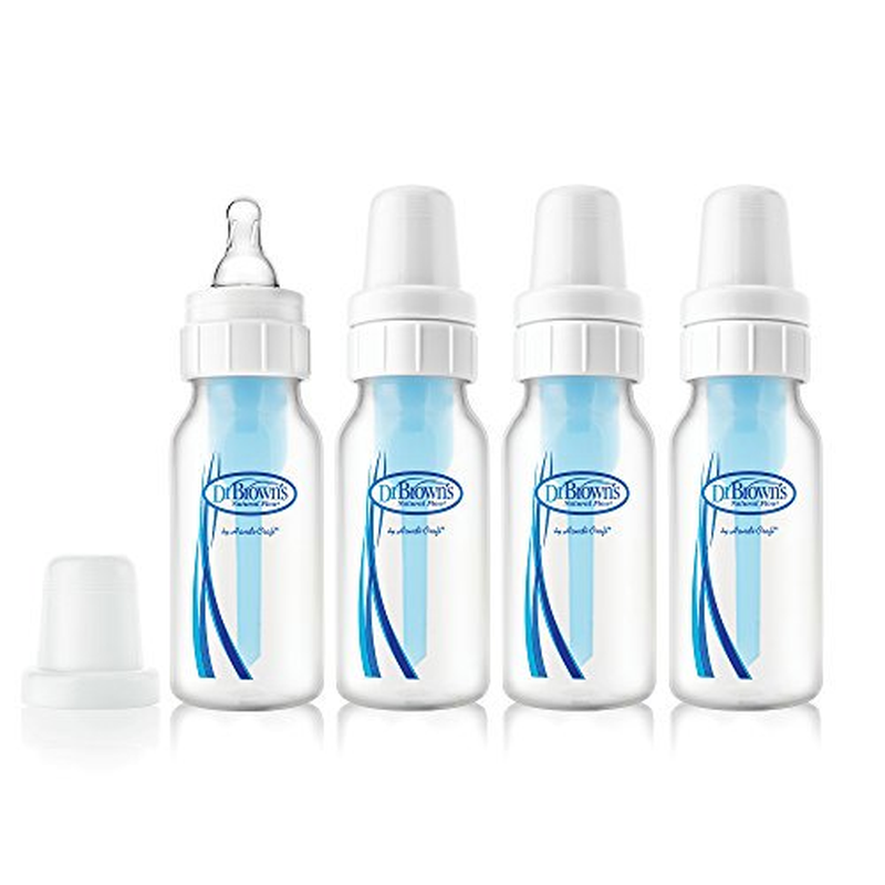 Dr. Brown'S Natural Flow 4-Oz Bpa-Free Baby Bottles 4-Pack