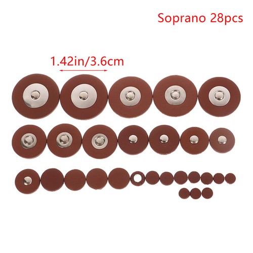 Sax Pads PU Leather Durable Replacement Parts For Sax Instrument