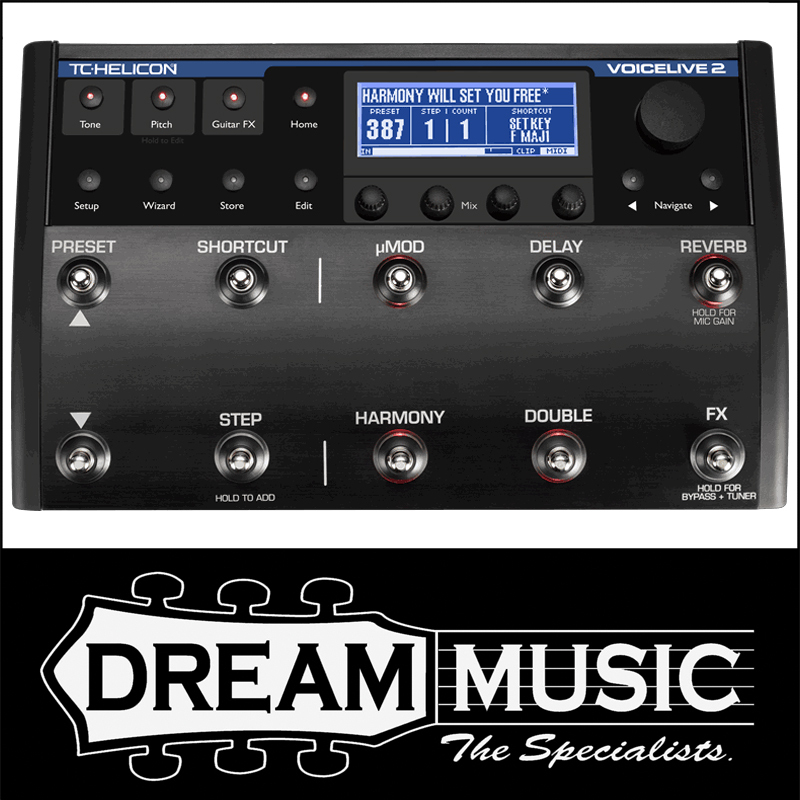 Tc Helicon Voicelive 2 With Vloop Vocal Processor Multi Fx Pedal