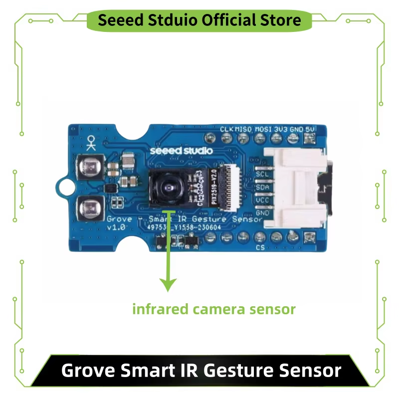 Grove Smart IR Gesture Sensor, infrared camera sensor, AI algorithm, over 15 ges