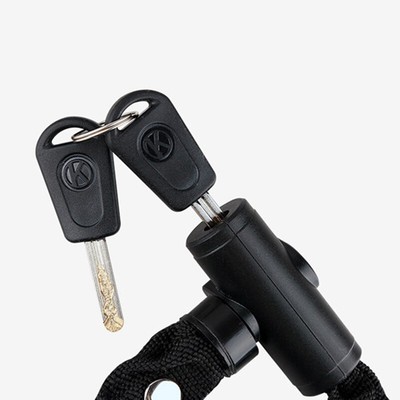 2X(Fahrrad Ketten Schloss 1500Mm mit Schlüssel für Mountainbike Elektro FahN9B9)
