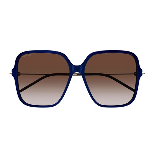 Pre-owned Gucci Gg1267s 004 Blue/gold/red Gradient 60-15-145 Sunglasses Authentic In Red Gradint