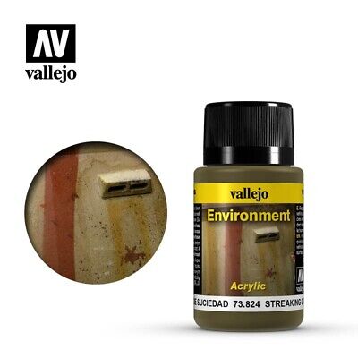 Acrylicos Vallejo Weathering Effects Streaking Grime 40ml Bottle - VLJ738824