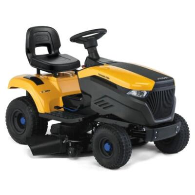 Stiga Akku-Rasentraktor Tornado 598e inkl. Mulchkit, Zugöse und Schnellladegerät