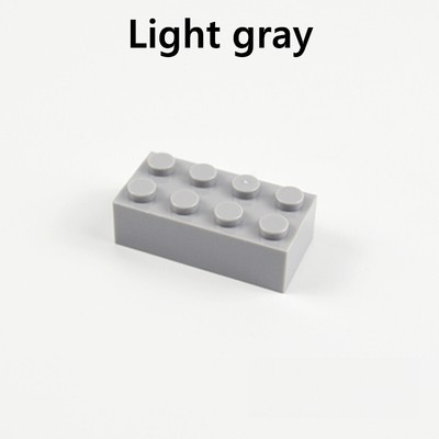  100 New For Lego 2x4 Light Gray Bricks (ID 3001) Bulk Parts Star Wars Pieces