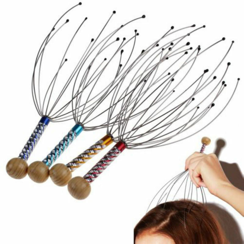 2x Kopfhaut Massagegerät Therapeutic Head Kratzer Scratch Relaxation Dekompress,