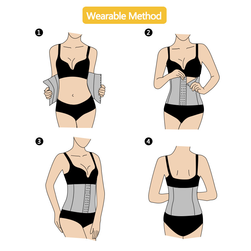 Corset Waist Trainer Training Shaper Body Shapewear Underbust Cincher Tummy Belt