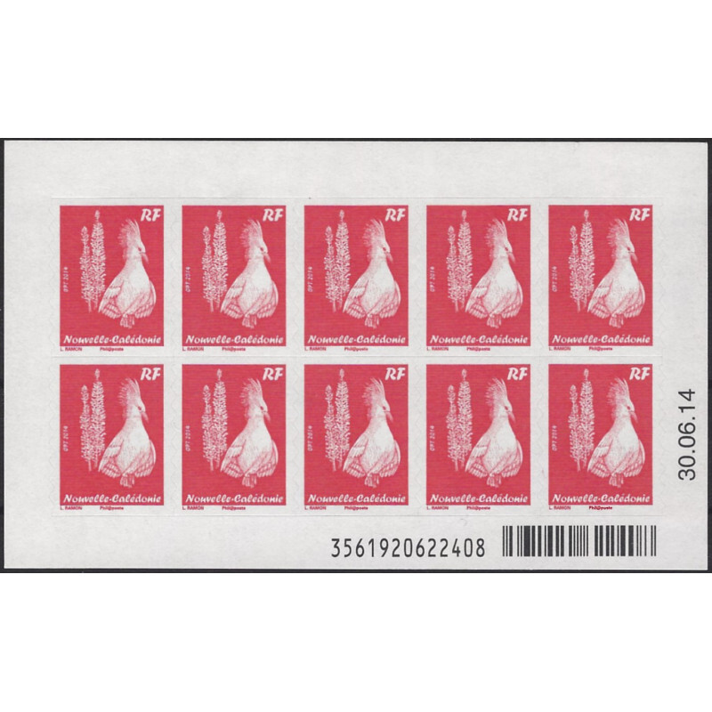 Le Cagou Carnet De 10 Timbres Nouvelle CalÃ©Donie NÂ°C1226a Neuf. Rr
